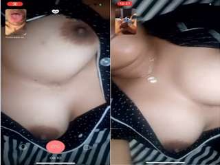 Horny Girl Showing Her Boobs and Pussy On Video Call