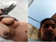 Horny Village Bhabhi Shows her Boobs and Pussy Part 2