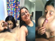 Desi Girl Sucking Dick and Fingering